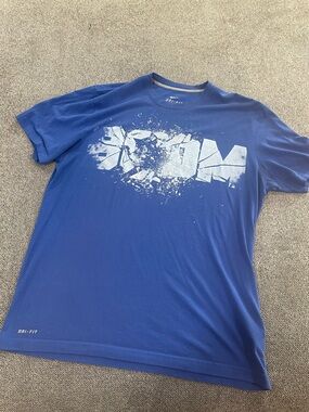 Nike Men's Royal Blue Graphic Dri-FIT Tee